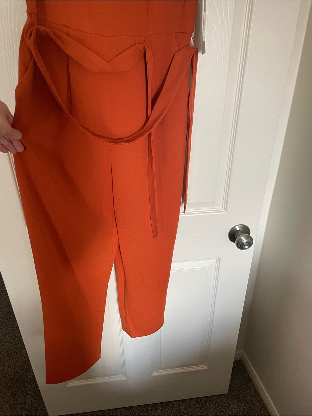 🧡 Andrew Marc Rust Orange Jumpsuit Romper 🧡 - Picture 2 of 7
